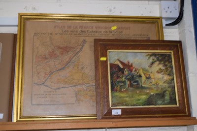 Lot 218 - Farmyard scene with geese, signed E Peake, oil...