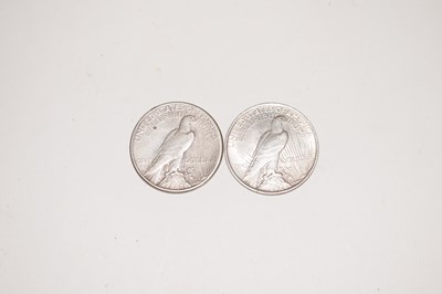 Lot 224 - TWO US Silver Peace Dollars 1923