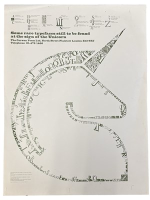 Lot 997 - CURWEN PRESS Large poster c1980s Designed by...