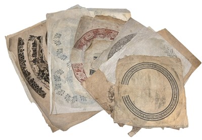 Lot 1003 - Ceramic Transfers. A Collection of old Ceramic...