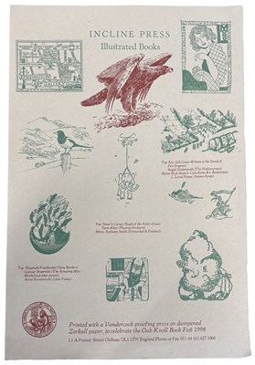 Lot 998 - INCLINE PRESS Broadside Poster 1998. “Incline...