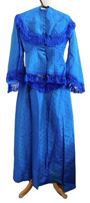 Lot 1 - A Victorian day dress, c.1860-70, in bright...