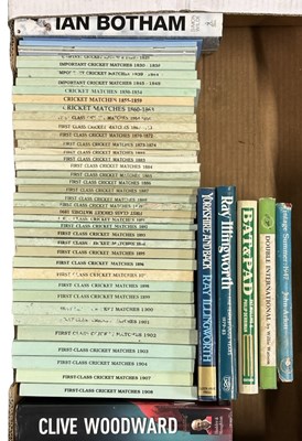 Lot 923 - ONE BOX: Cricket interest, to include...