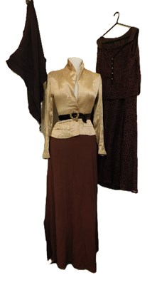 Lot 38 - Mixed lot: to include a gold fitted jacket...