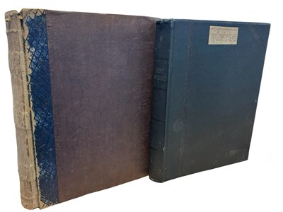 Lot 125 - A pair of indexed newspaper scrap books,...