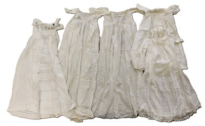 Lot 183 - Five christening gowns, (5)