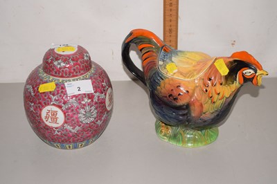 Lot 2 - Mixed Lot: Ginger jar and a teapot