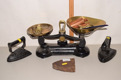 Lot 3 - Mixed Lot: Kitchen scales and flat irons