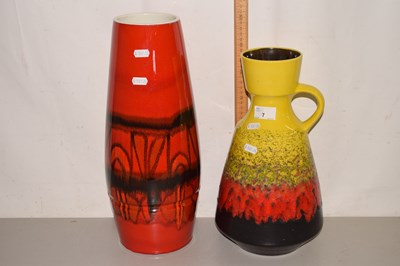 Lot 7 - A German pottery vase and a further Poole...