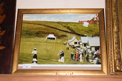 Lot 37 - A reproduction coloured print of Cromer Golf...