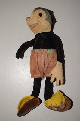 Lot 63 - A small early fabric Mickey Mouse model in...