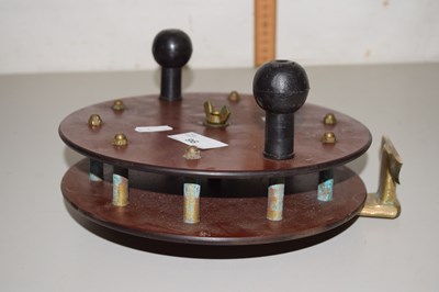 Lot 96 - A large centre pin fishing reel
