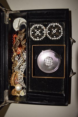 Lot 115 - A box of various costume jewellery to include...