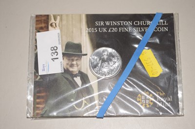 Lot 138 - Royal Mint Sir Winston Churchill 2015 UK Fine...