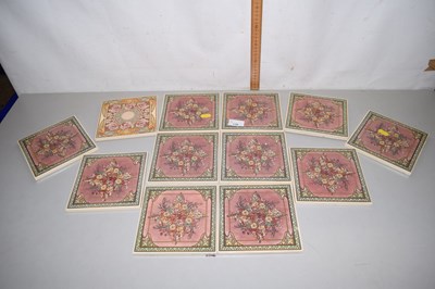 Lot 166 - A group of reproduction Victorian style tiles