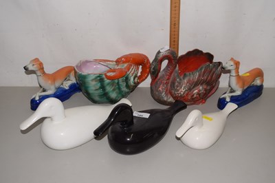 Lot 180 - Mixed Lot: A pair of Staffordshire style...