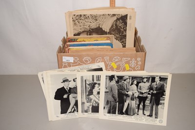 Lot 182 - A box of mixed items to include albums of...