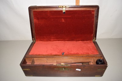 Lot 201 - 19th Century mahogany and brass bound writing box
