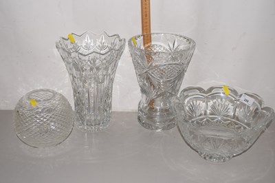 Lot 209 - A group of four various glass vases