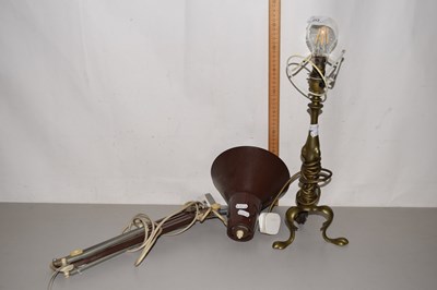 Lot 213 - A wall mounted adjustable light fitting and a...