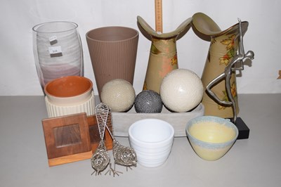 Lot 228 - Mixed Lot: A pair of early 20th Century jugs...