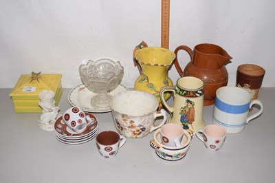 Lot 230 - Mixed Lot: Various decorative jugs, honey pot,...