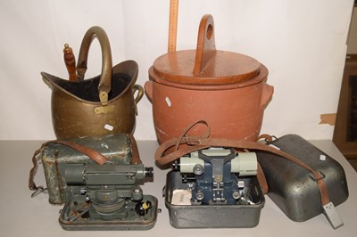 Lot 242 - Two vintage Surveyors theodolites together...