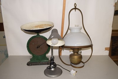 Lot 245 - Vintage Salter brass faced trade spring...