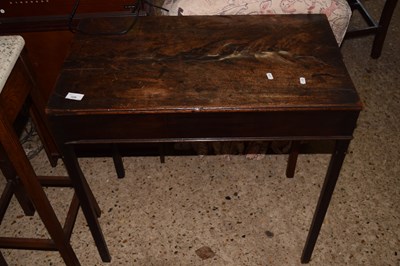 Lot 329 - A Georgian mahogany veneered side table...