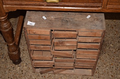 Lot 365 - A small 19th Century multi-drawer table top...