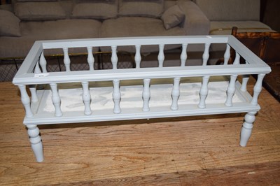Lot 366 - A grey painted wooden plant stand