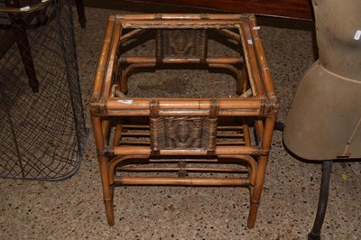 Lot 383 - Bamboo framed conservatory table