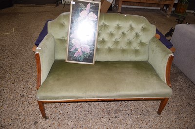 Lot 386 - A small Edwardian button back sofa