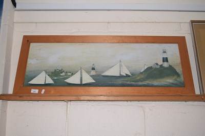 Lot 256 - A modern coloured print of Lighthouses