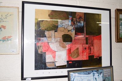 Lot 283 - An Isavander Zee coloured print, framed and...