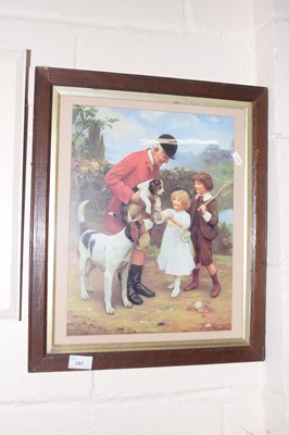 Lot 287 - A coloured print Huntsman with puppy