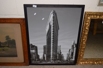Lot 297 - A coloured print of a street scene