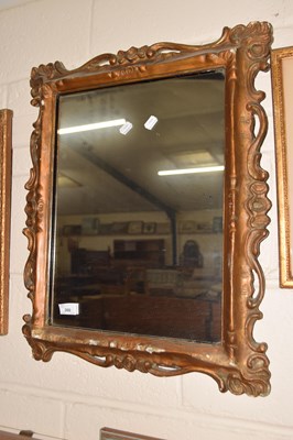 Lot 300 - A gilt framed mirror with easel back
