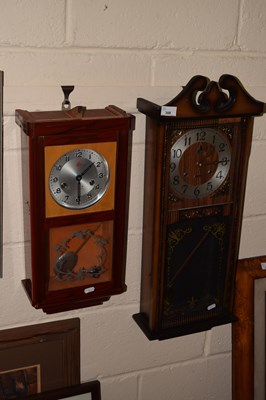 Lot 308 - Two 20th Century wall clocks
