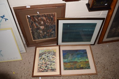 Lot 311 - Group of four various abstract pictures