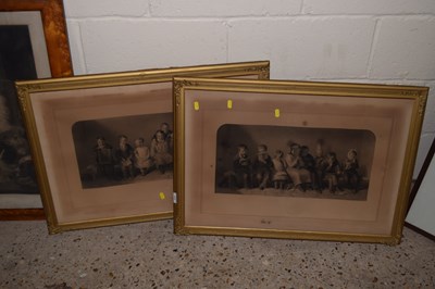 Lot 313 - After Webster, a pair of engravings of school...