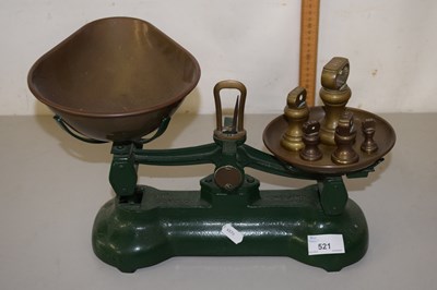 Lot 521 - Set of kitchen scales and weights