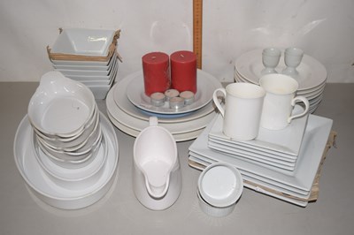 Lot 524 - Quantity of mixed white dinner wares