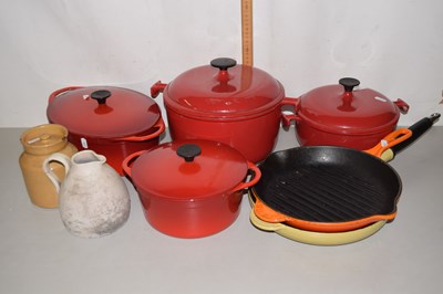 Lot 581 - Quantity of Le Crueset cookware