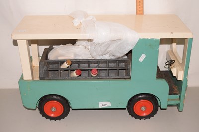 Lot 600 - A toy wooden milk float