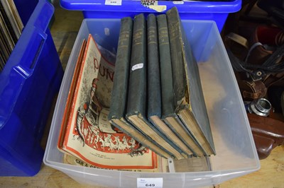 Lot 649 - ONE BOX PUNCH MAGAZINES TO INCLUDE SOME BOUND
