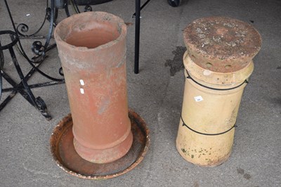 Lot 424 - Two terracotta chimney stacks (a/f)
