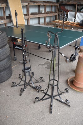Lot 426 - Two wrought iron garden plant stands
