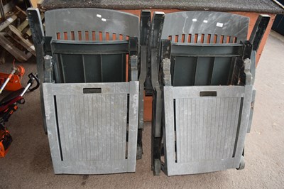 Lot 432 - Two plastic garden loungers