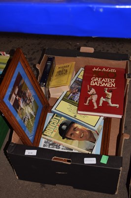 Lot 613 - One box of books and photographic prints of...